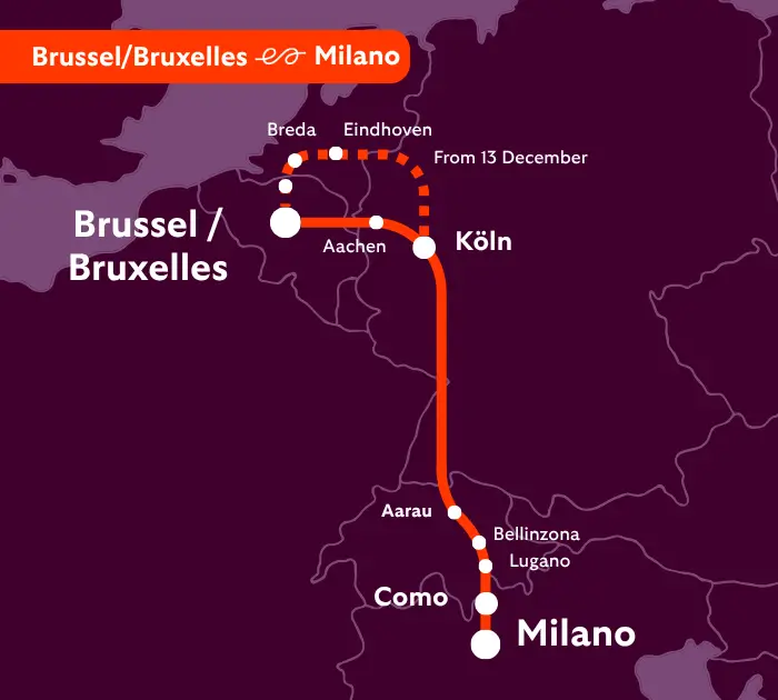Reise nach Como, während du schläfst