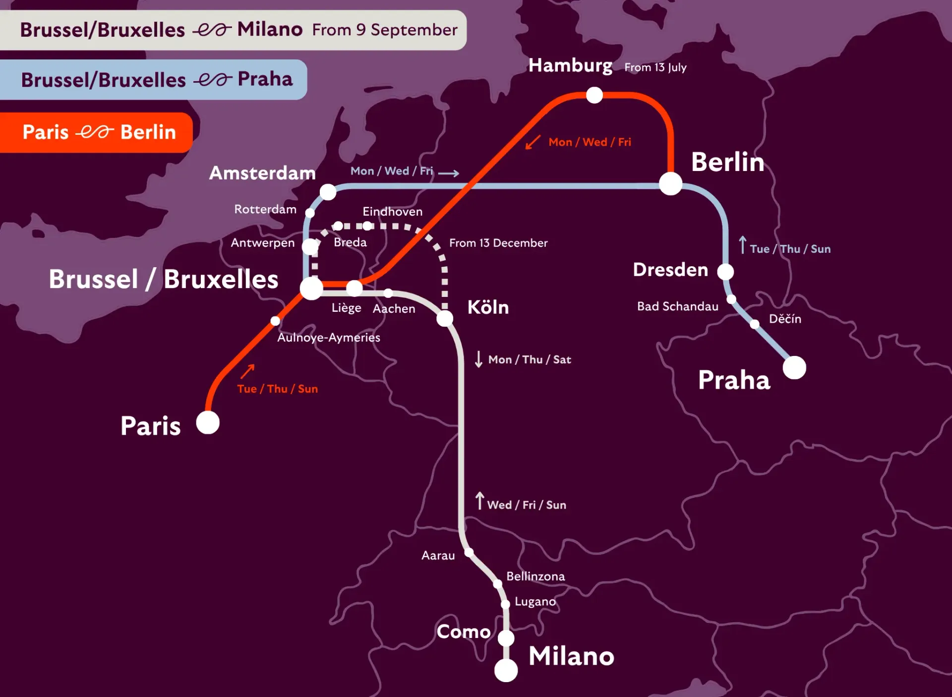 Reach more destinations by train 